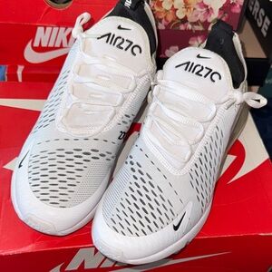Nike Air Max 270 White and Black Sneakers
